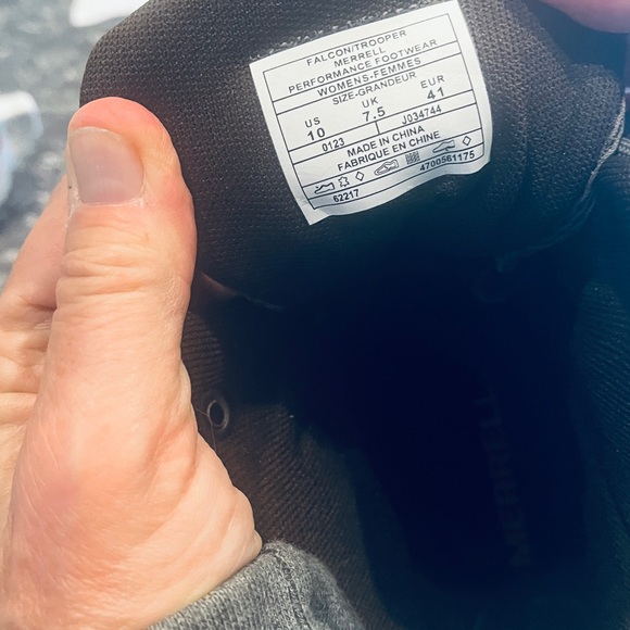 Merrell Women's Diverta 2 Mid Waterproof Hiking Boots Size 10 Falcon Trooper - Picture 4 of 5